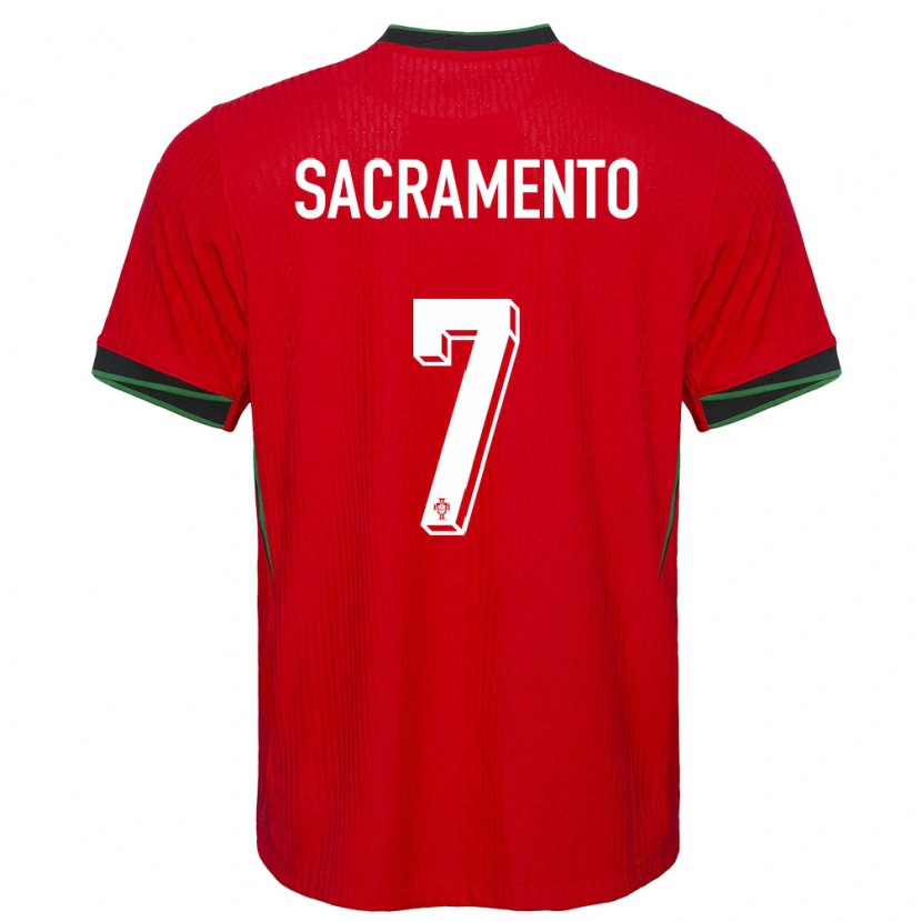 Danxen Kinder Portugal Medgilson Sacramento #7 Rot Heimtrikot Trikot 24-26 T-Shirt