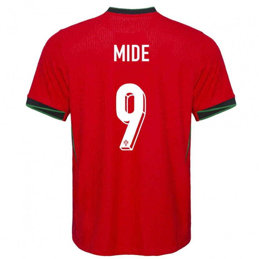 Danxen Kinder Portugal Mateus Mide #9 Rot Heimtrikot Trikot 24-26 T-Shirt