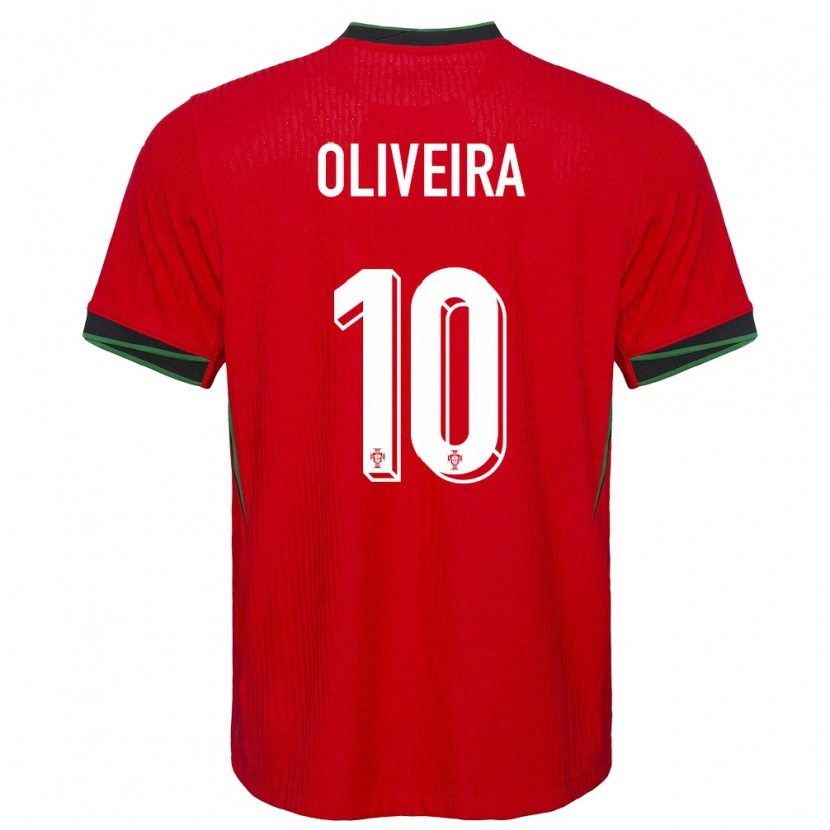 Danxen Kinder Portugal André Oliveira #10 Rot Heimtrikot Trikot 24-26 T-Shirt