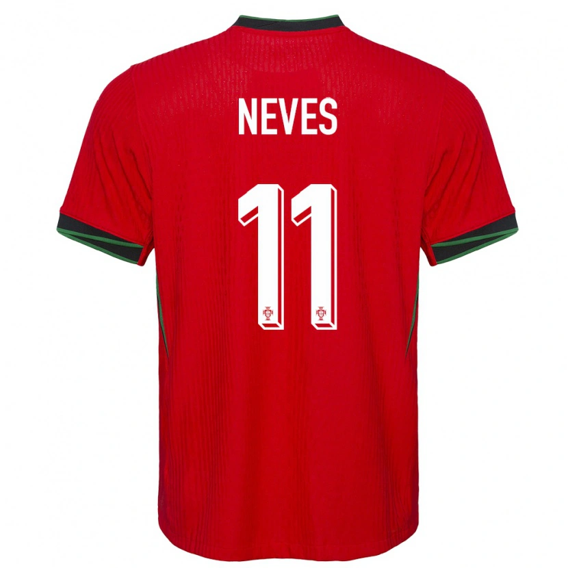 Danxen Kinder Portugal Bernardo Neves #11 Rot Heimtrikot Trikot 24-26 T-Shirt
