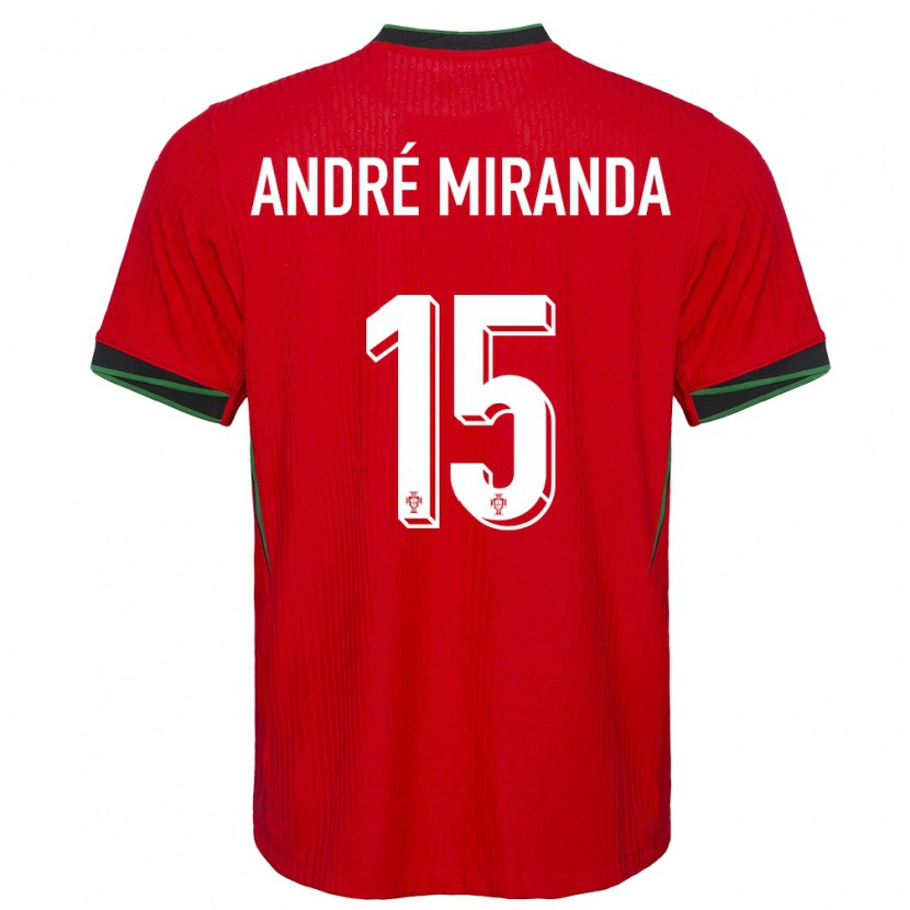 Danxen Kinder Portugal André Miranda #15 Rot Heimtrikot Trikot 24-26 T-Shirt