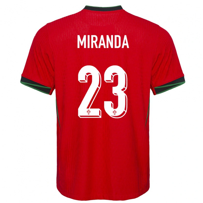Danxen Kinder Portugal João Miranda #23 Rot Heimtrikot Trikot 24-26 T-Shirt