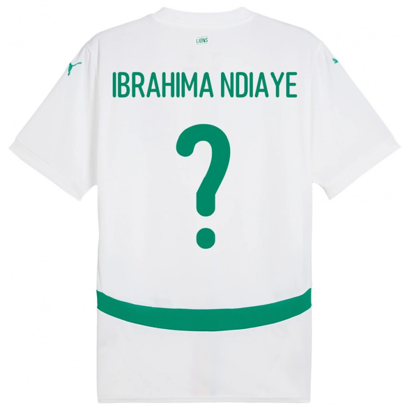 Danxen Kinder Senegal Mbaye Ibrahima Ndiaye #0 Weiß Heimtrikot Trikot 24-26 T-Shirt