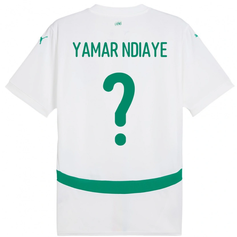 Danxen Kinder Senegal El Hadj Yamar Ndiaye #0 Weiß Heimtrikot Trikot 24-26 T-Shirt