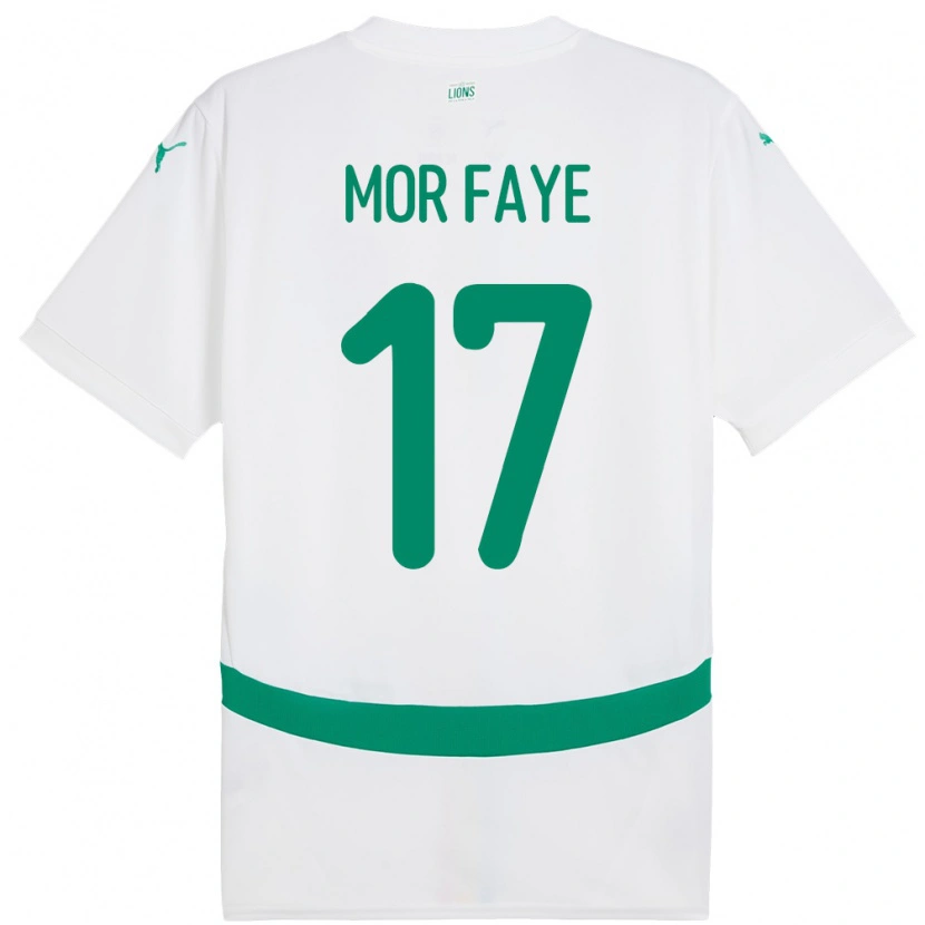 Danxen Kinder Senegal Mame Mor Faye #17 Weiß Heimtrikot Trikot 24-26 T-Shirt