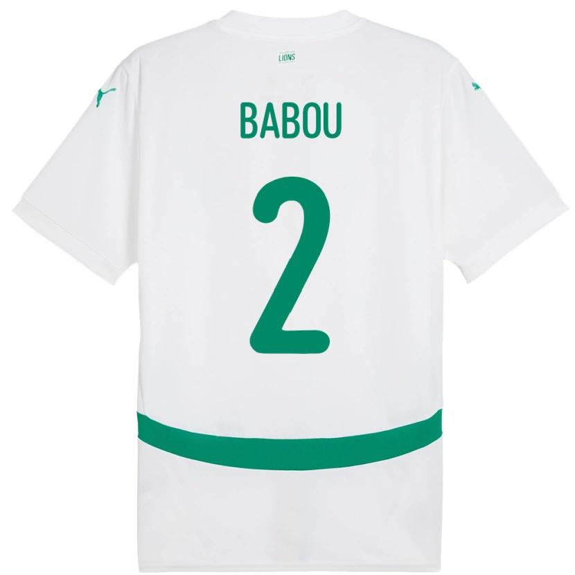 Danxen Kinder Senegal Marieme Babou #2 Weiß Heimtrikot Trikot 24-26 T-Shirt