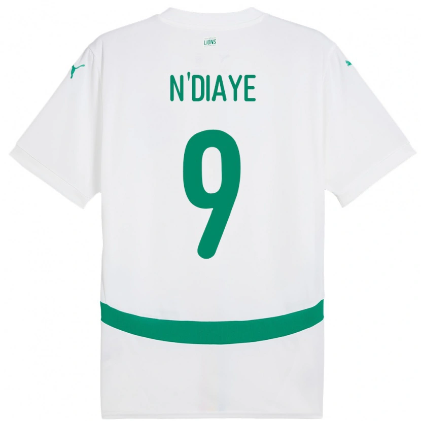 Danxen Kinder Senegal Dialy N Diaye #9 Weiß Heimtrikot Trikot 24-26 T-Shirt