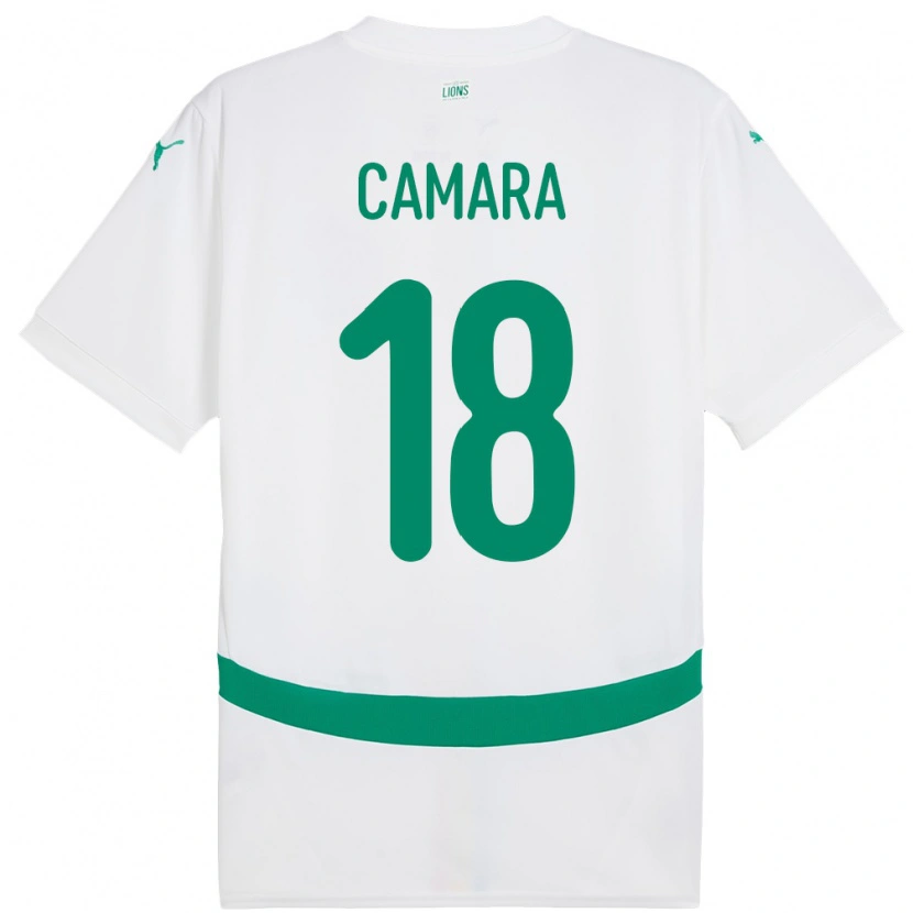 Danxen Kinder Senegal Meta Camara #18 Weiß Heimtrikot Trikot 24-26 T-Shirt