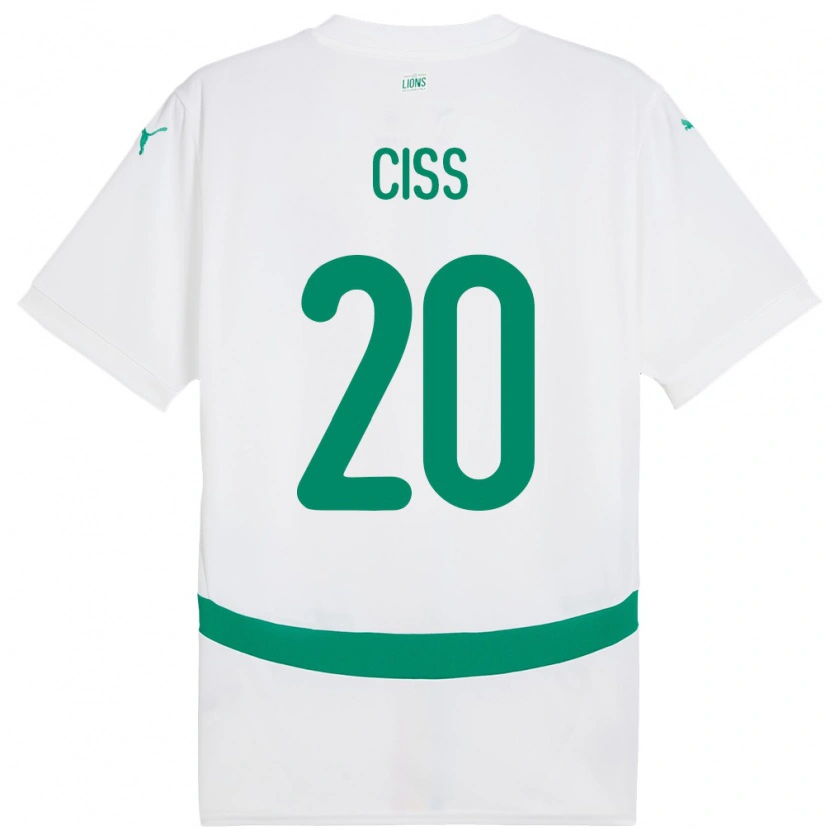 Danxen Kinder Senegal Amadou Ciss #20 Weiß Heimtrikot Trikot 24-26 T-Shirt