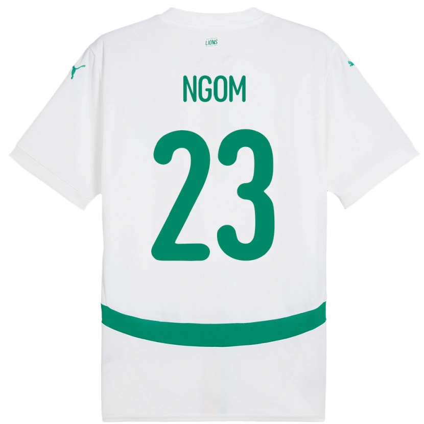 Danxen Kinder Senegal Astou Ngom #23 Weiß Heimtrikot Trikot 24-26 T-Shirt
