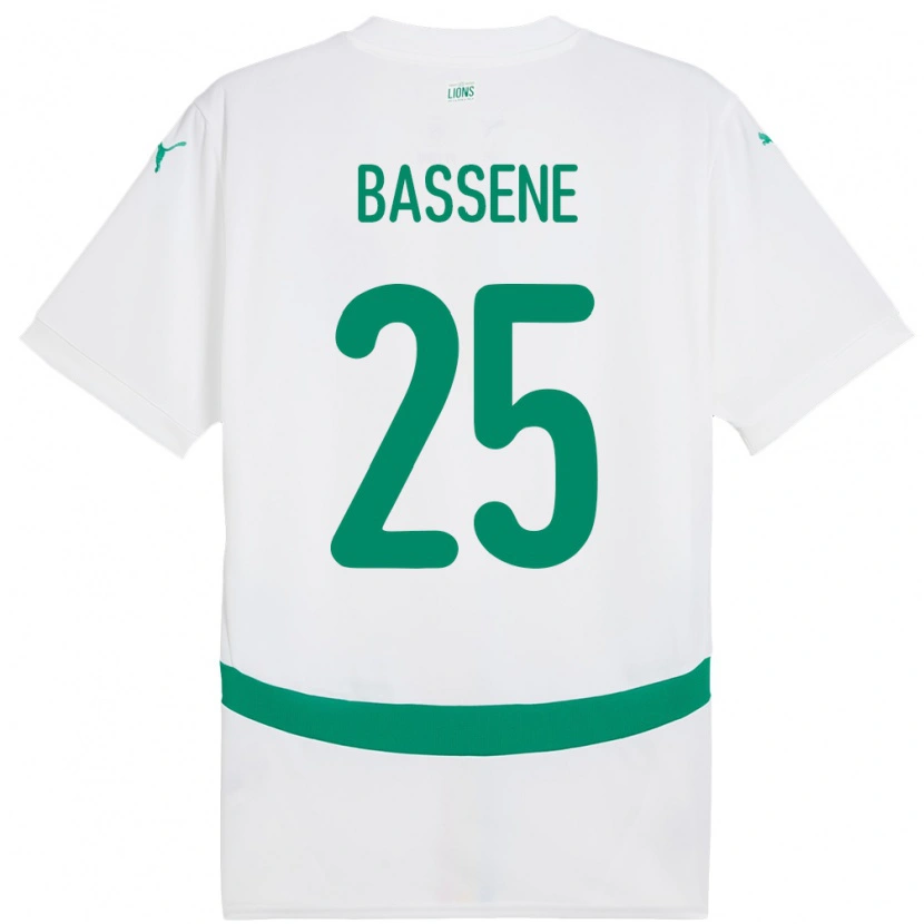 Danxen Kinder Senegal Pascaline Bassene #25 Weiß Heimtrikot Trikot 24-26 T-Shirt