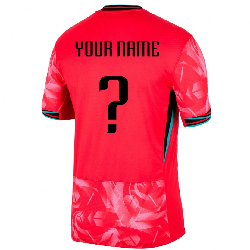 Danxen Kinder Südkorea Ihren Namen #0 Rot Heimtrikot Trikot 24-26 T-Shirt