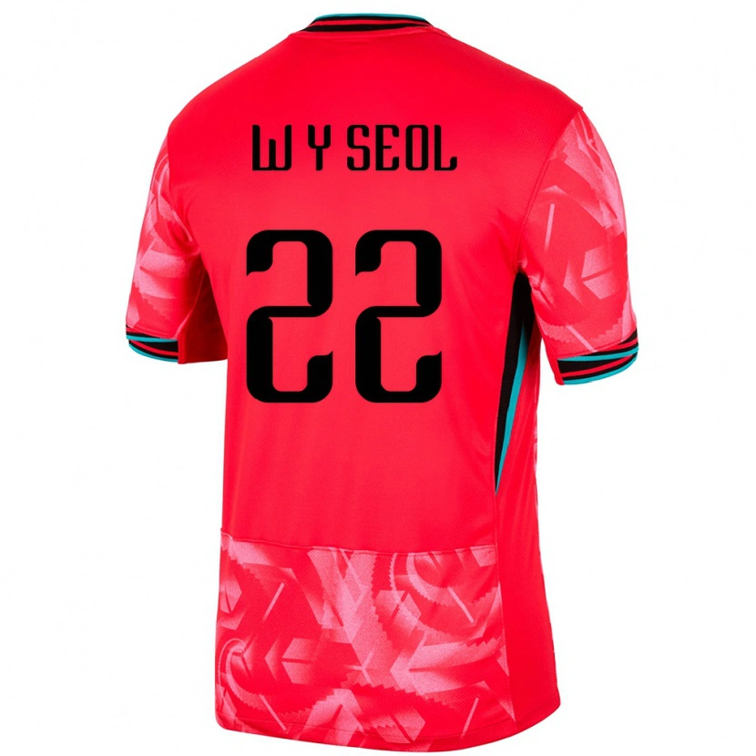 Danxen Kinder Südkorea Young-Woo Seol #22 Rot Heimtrikot Trikot 24-26 T-Shirt