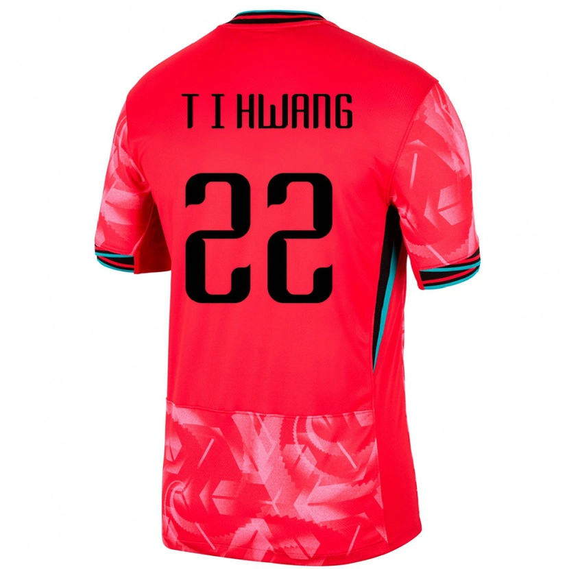 Danxen Kinder Südkorea In-Taek Hwang #22 Rot Heimtrikot Trikot 24-26 T-Shirt