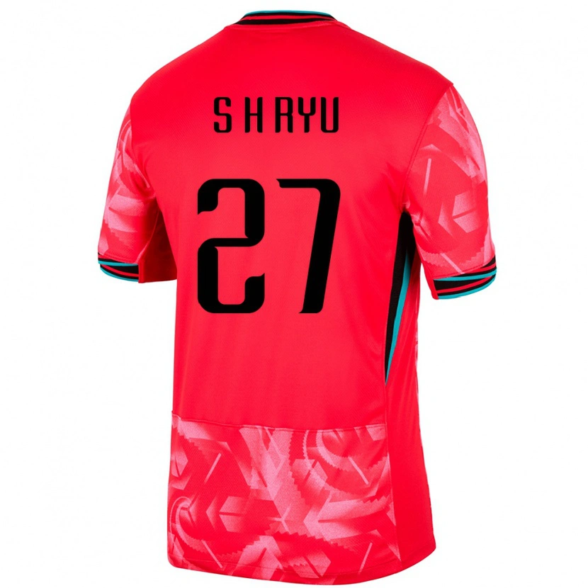 Danxen Kinder Südkorea Hye-Sung Ryu #27 Rot Heimtrikot Trikot 24-26 T-Shirt