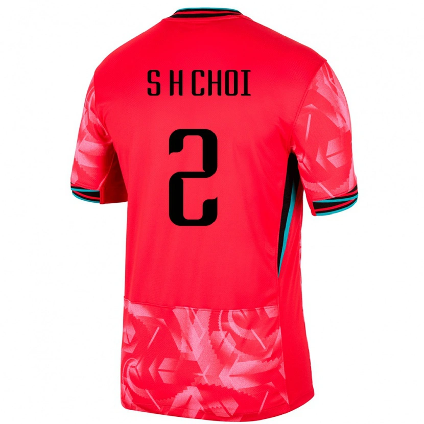 Danxen Kinder Südkorea Choi Seok Hyeon #2 Rot Heimtrikot Trikot 24-26 T-Shirt