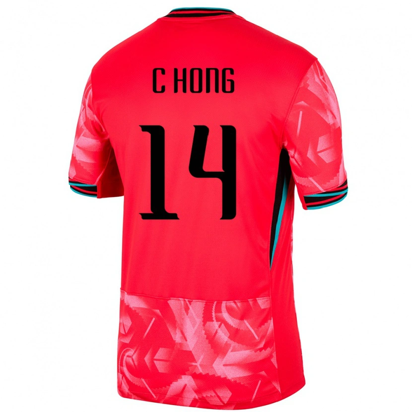 Danxen Kinder Südkorea Chul Hong #14 Rot Heimtrikot Trikot 24-26 T-Shirt