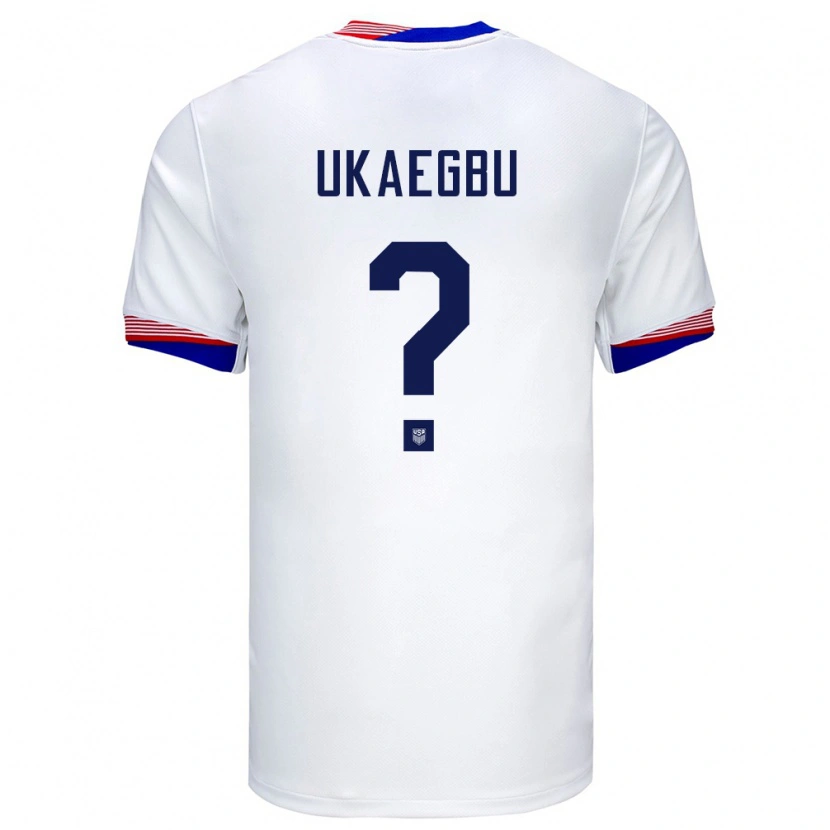 Danxen Kinder Vereinigte Staaten Chibuike Ukaegbu #0 Weiß Heimtrikot Trikot 24-26 T-Shirt
