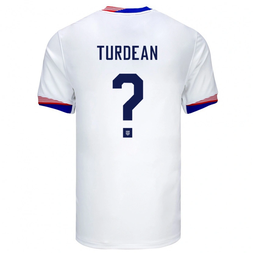 Danxen Kinder Vereinigte Staaten Robert Turdean #0 Weiß Heimtrikot Trikot 24-26 T-Shirt