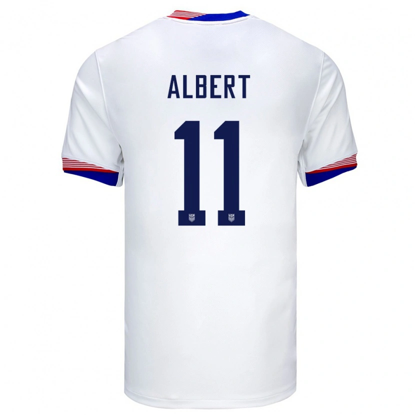 Danxen Kinder Vereinigte Staaten Mathis Albert #11 Weiß Heimtrikot Trikot 24-26 T-Shirt