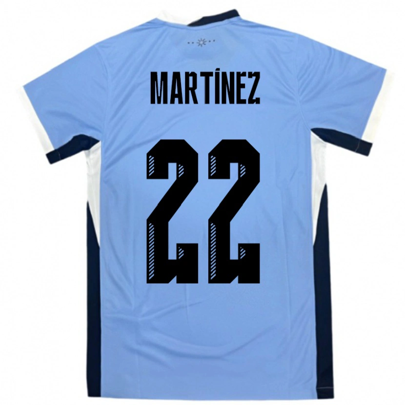 Danxen Kinder Uruguay Fredy Martínez #22 Weiß Schwarz Heimtrikot Trikot 24-26 T-Shirt