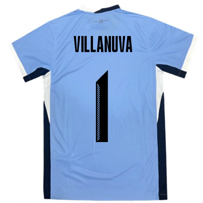 Danxen Kinder Uruguay Josefina Villanuva #1 Weiß Schwarz Heimtrikot Trikot 24-26 T-Shirt