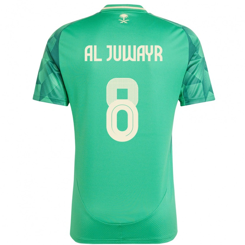 Danxen Kinder Saudi-Arabien Musab Al-Juwayr #8 Grün Heimtrikot Trikot 24-26 T-Shirt