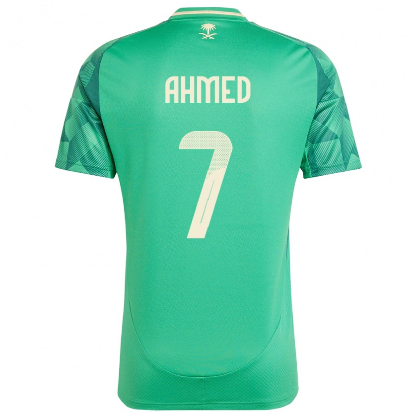 Danxen Kinder Saudi-Arabien Thari Ahmed #7 Grün Heimtrikot Trikot 24-26 T-Shirt