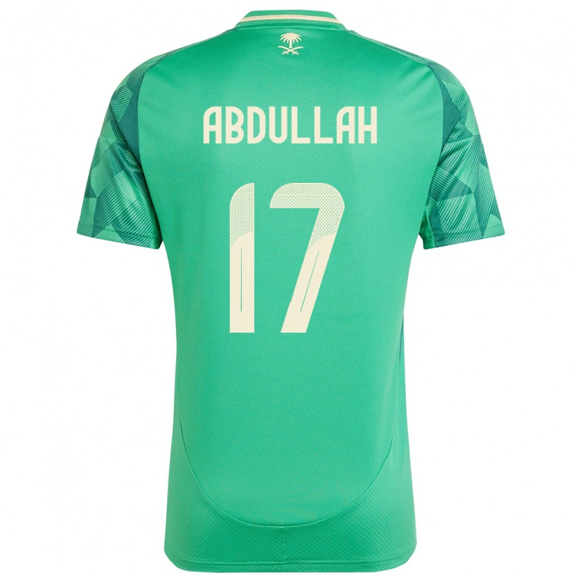 Danxen Kinder Saudi-Arabien Salem Abdullah #17 Grün Heimtrikot Trikot 24-26 T-Shirt