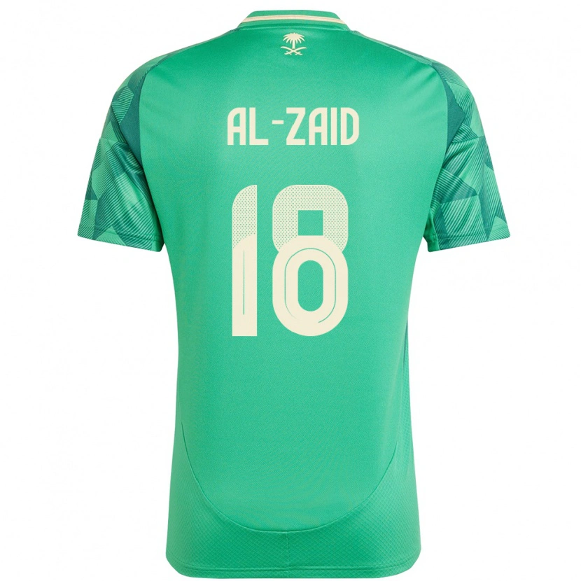 Danxen Kinder Saudi-Arabien Suhayb Al-Zaid #18 Grün Heimtrikot Trikot 24-26 T-Shirt