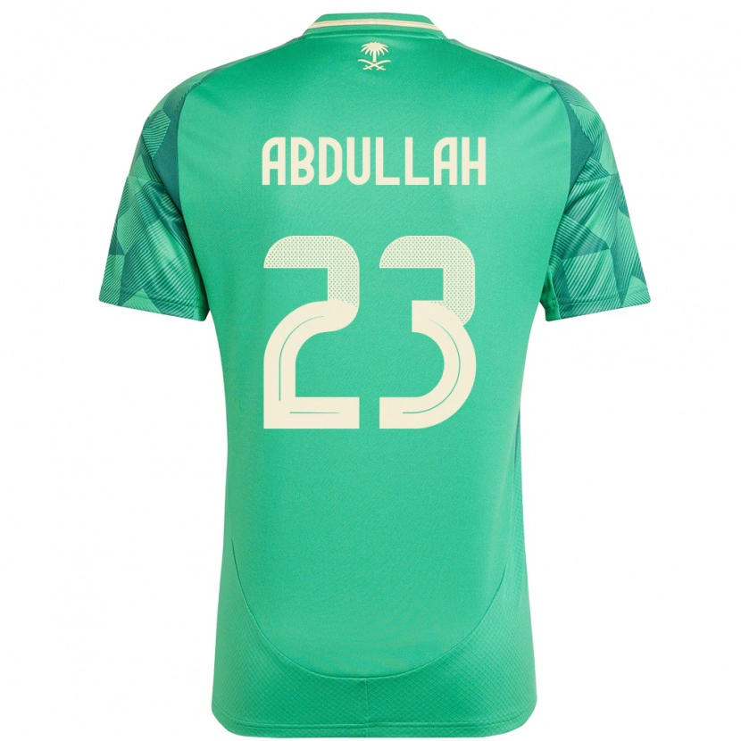 Danxen Kinder Saudi-Arabien Nawaf Abdullah #23 Grün Heimtrikot Trikot 24-26 T-Shirt