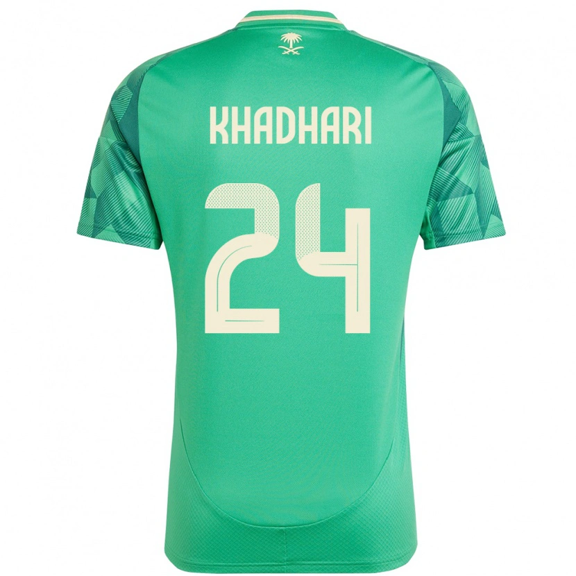 Danxen Kinder Saudi-Arabien Murad Khadhari #24 Grün Heimtrikot Trikot 24-26 T-Shirt