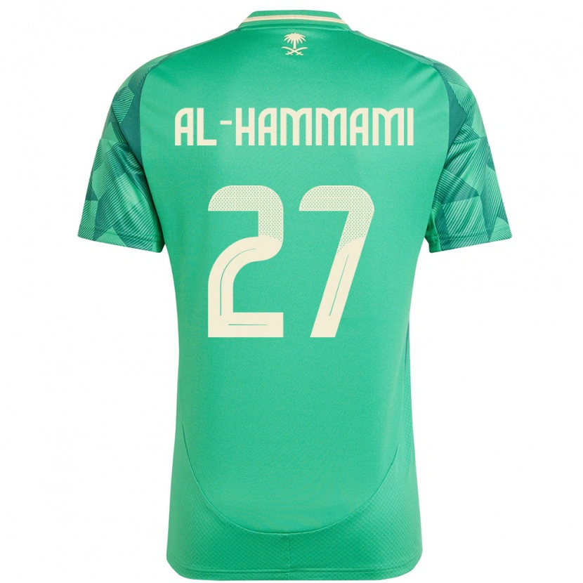 Danxen Kinder Saudi-Arabien Hammam Al-Hammami #27 Grün Heimtrikot Trikot 24-26 T-Shirt