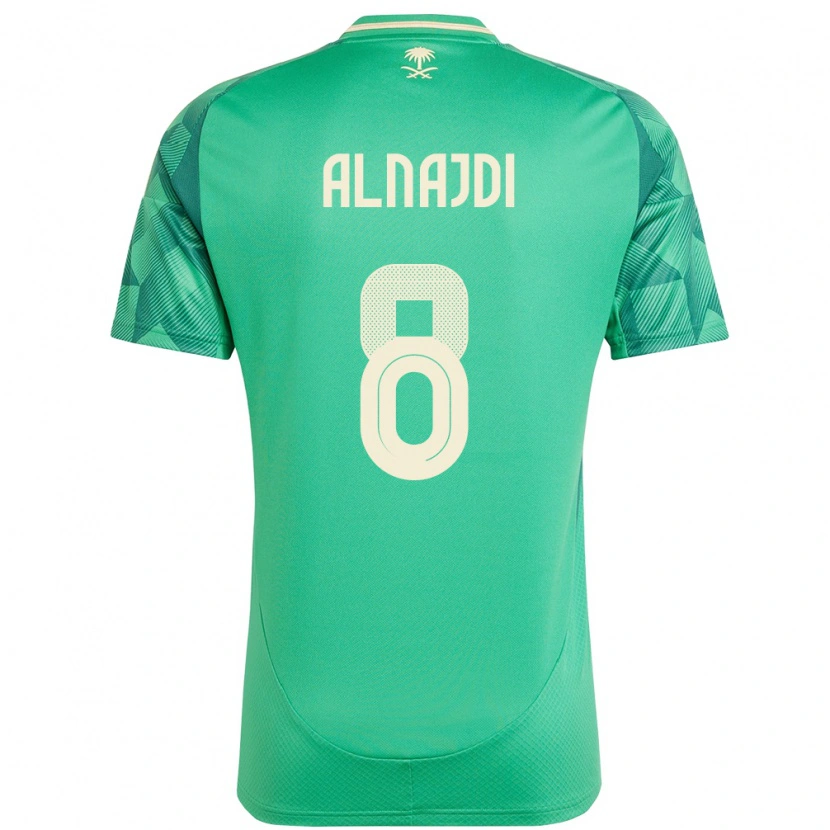 Danxen Kinder Saudi-Arabien Salem Alnajdi #8 Grün Heimtrikot Trikot 24-26 T-Shirt