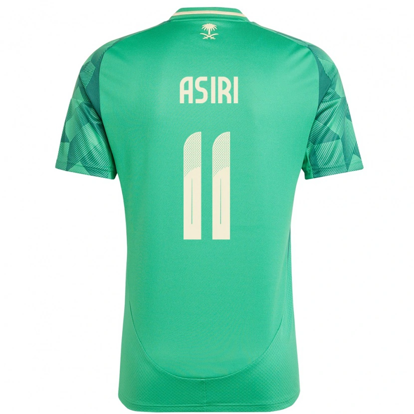 Danxen Kinder Saudi-Arabien Haitham Asiri #11 Grün Heimtrikot Trikot 24-26 T-Shirt