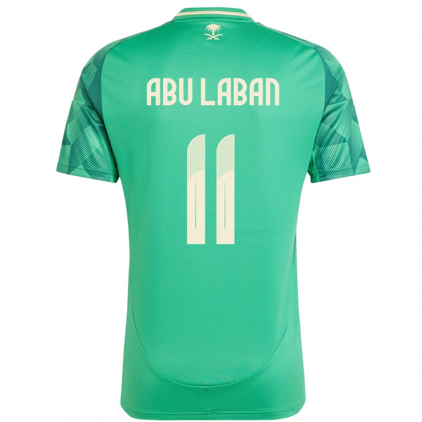 Danxen Kinder Saudi-Arabien Dalia Abu Laban #11 Grün Heimtrikot Trikot 24-26 T-Shirt