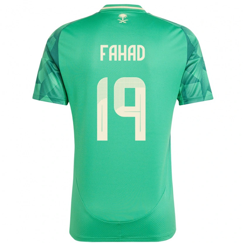 Danxen Kinder Saudi-Arabien Fahad Al Muwallad #19 Grün Heimtrikot Trikot 24-26 T-Shirt