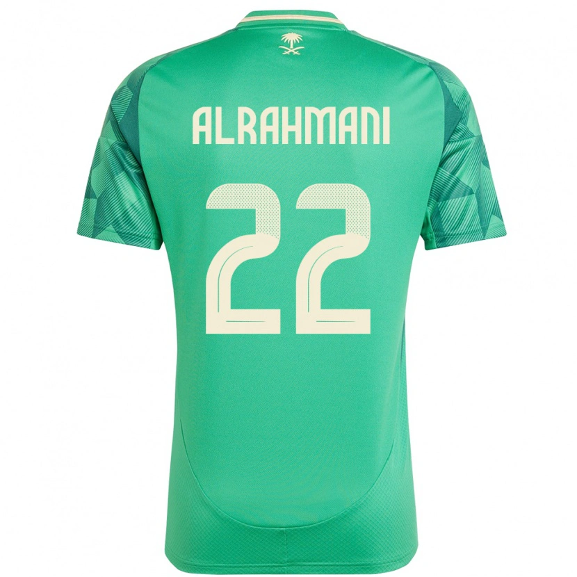 Danxen Kinder Saudi-Arabien Saleh Alrahmani #22 Grün Heimtrikot Trikot 24-26 T-Shirt