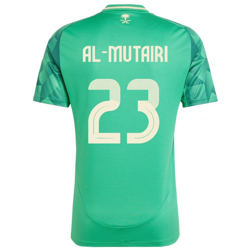 Danxen Kinder Saudi-Arabien Turki Al Mutairi #23 Grün Heimtrikot Trikot 24-26 T-Shirt