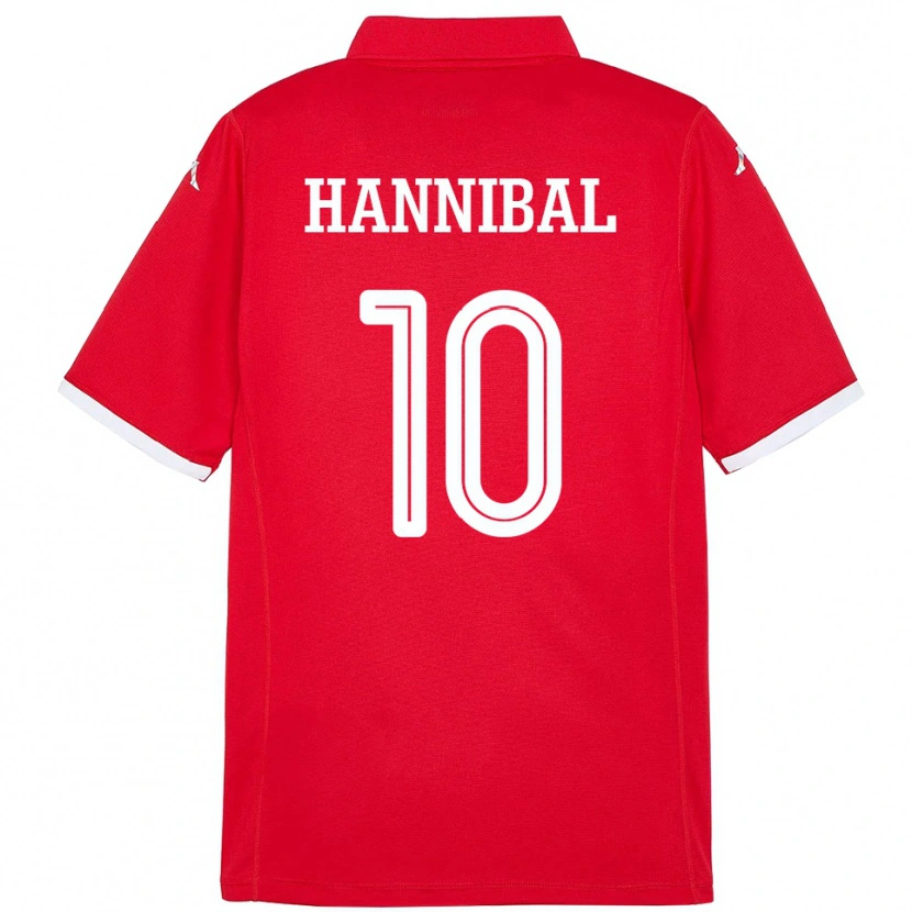 Danxen Kinder Tunesien Hannibal #10 Rot Heimtrikot Trikot 24-26 T-Shirt