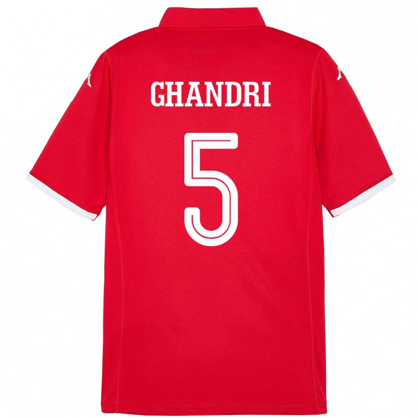 Danxen Kinder Tunesien Nader Ghandri #5 Rot Heimtrikot Trikot 24-26 T-Shirt