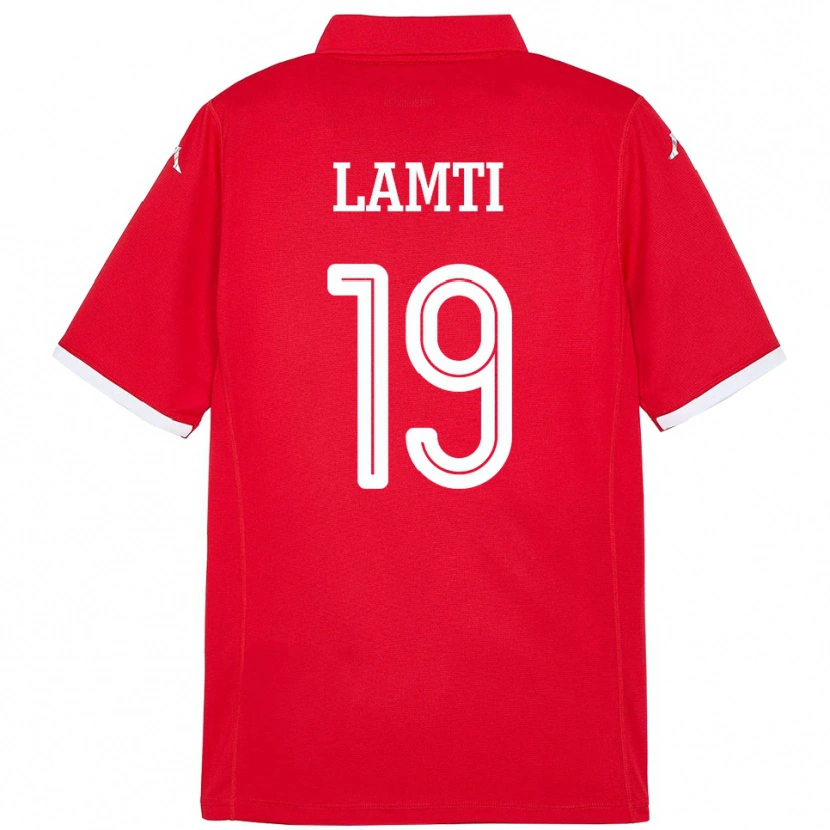 Danxen Kinder Tunesien Chirine Lamti #19 Rot Heimtrikot Trikot 24-26 T-Shirt