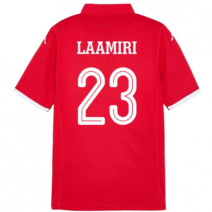 Danxen Kinder Tunesien Soumaya Laamiri #23 Rot Heimtrikot Trikot 24-26 T-Shirt