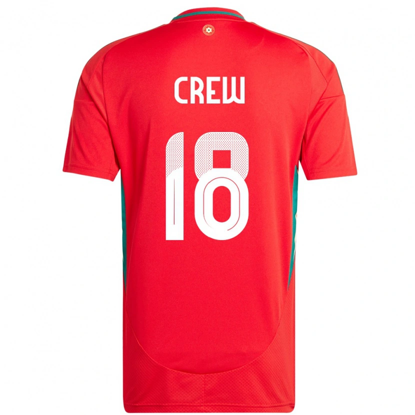 Danxen Kinder Wales Charlie Crew #18 Rot Heimtrikot Trikot 24-26 T-Shirt