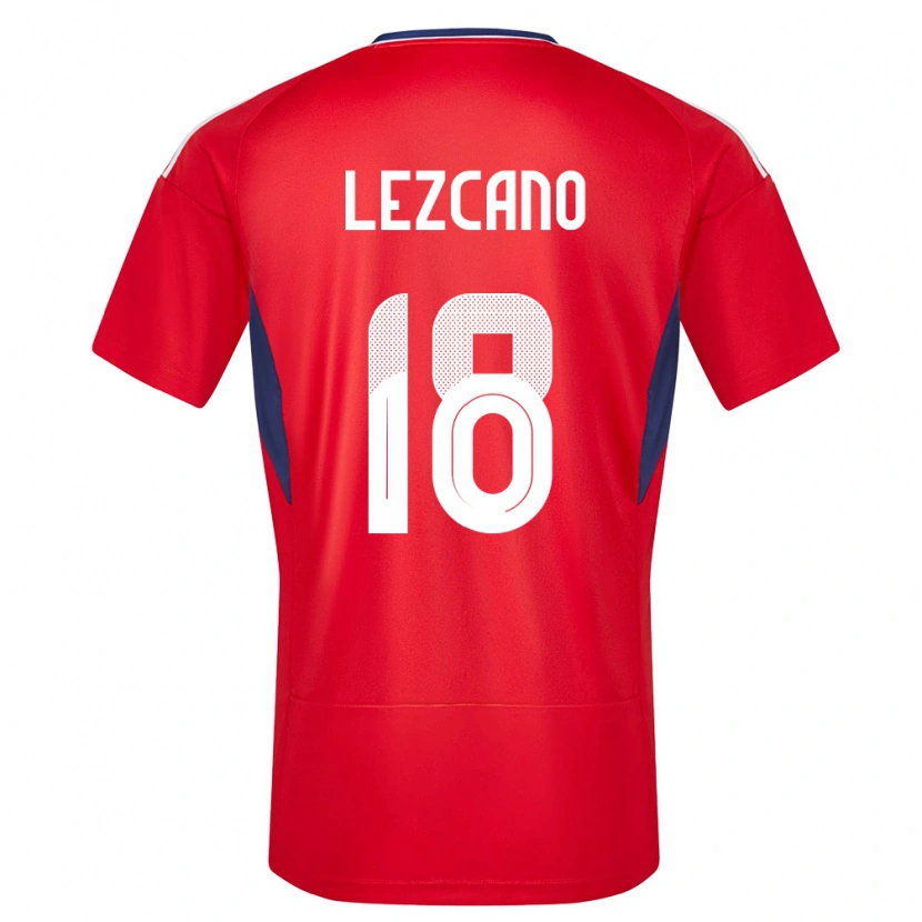Danxen Kinder Costa Rica Alexandre Lezcano #18 Rot Heimtrikot Trikot 24-26 T-Shirt