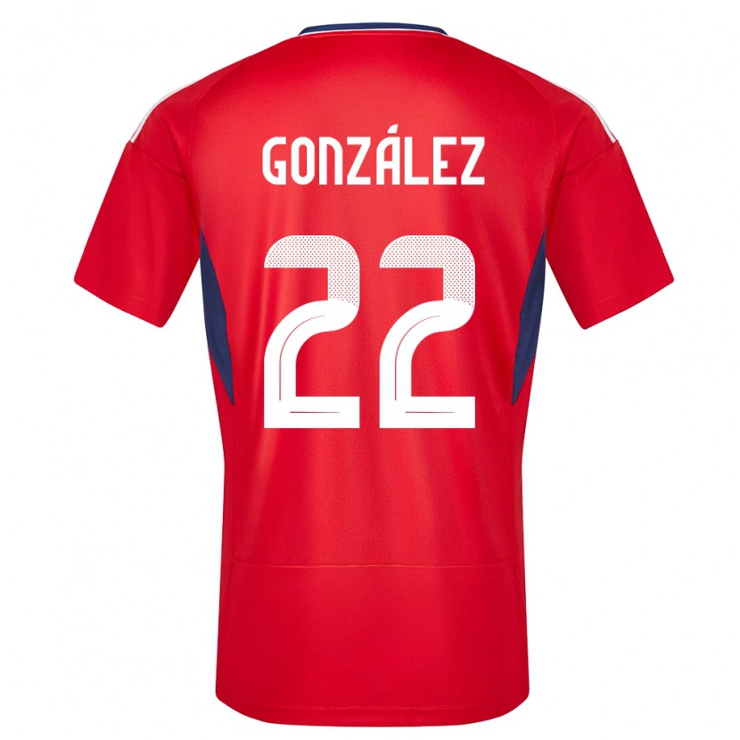 Danxen Kinder Costa Rica Kenneth González #22 Rot Heimtrikot Trikot 24-26 T-Shirt