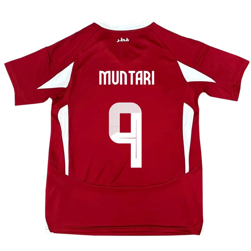 Danxen Kinder Katar Mohammed Muntari #9 Rot Heimtrikot Trikot 24-26 T-Shirt