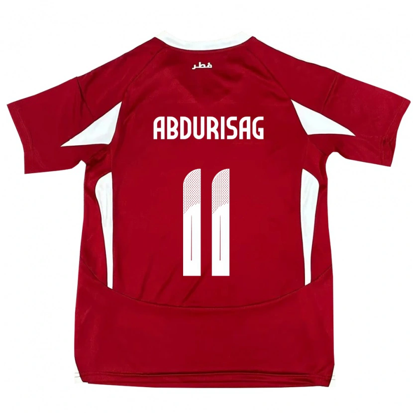 Danxen Kinder Katar Yusuf Abdurisag #11 Rot Heimtrikot Trikot 24-26 T-Shirt