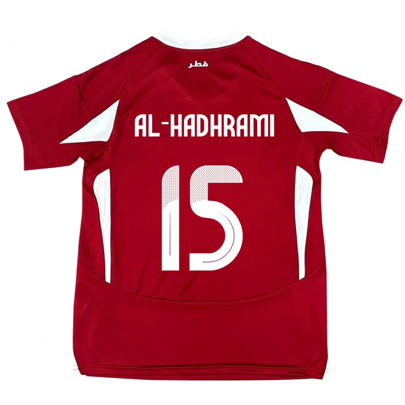 Danxen Kinder Katar Naif Al-Hadhrami #15 Rot Heimtrikot Trikot 24-26 T-Shirt