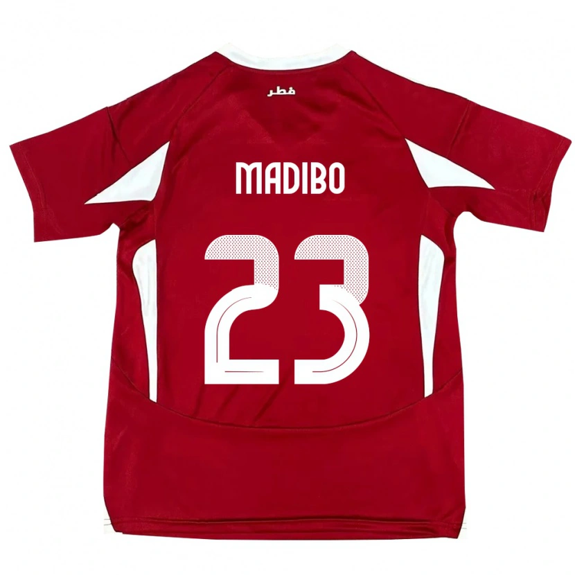 Danxen Kinder Katar Assim Madibo #23 Rot Heimtrikot Trikot 24-26 T-Shirt